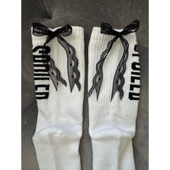 Spoiled Child NEW White Knit Socks ONE SIZE | SAME DAY SHIP or NEXT DAY - Picture 2 of 6